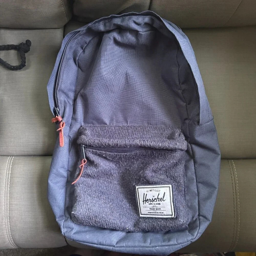 Herschel knitted‎ collection  backpack Navy/grey